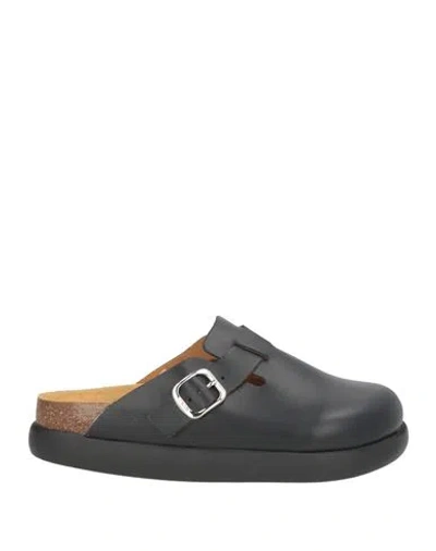 Scholl Woman Mules & Clogs Black Size 9 Leather