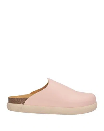 Scholl Woman Mules & Clogs Light Pink Size 8 Leather