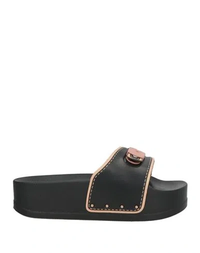 Scholl Woman Sandals Black Size 11 Plastic