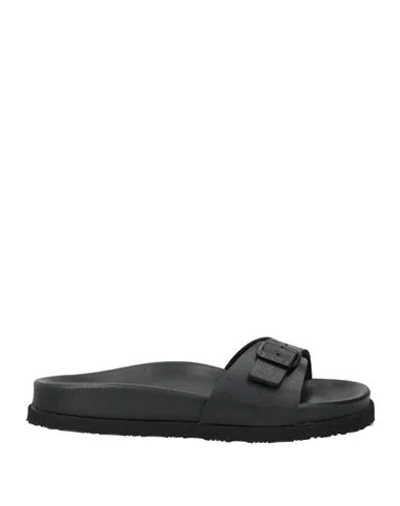 Scholl Woman Sandals Black Size 8 Synthetisches Material