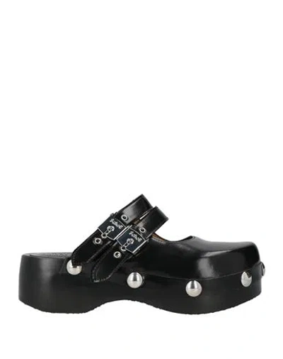 Scholl X Philosophy Di Lorenzo Serafini Woman Mules & Clogs Black Size 7 Leather