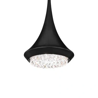 Schonbek 1 - Light Single Bell Led Pendant In Black