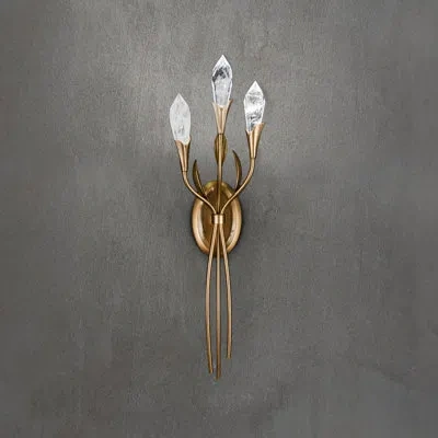 Schonbek 3 - Light Dimmable French Gold Armed Sconce