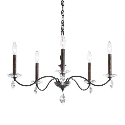 Schonbek 5 - Light Dimmable Classic / Traditional Chandelier In White