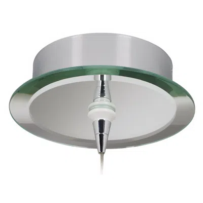Schonbek 6" Wide Chrome Round Pendant Canopy