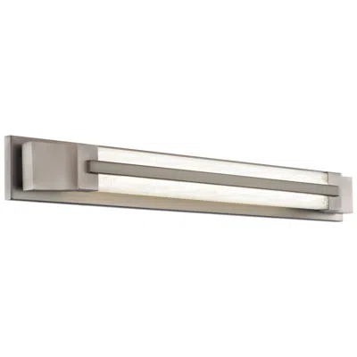 Schonbek Aberdeen 3.5"h X 28"w 1-light Linear Bath Bar In Brushed Nickel