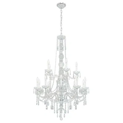 Schonbek Arlington 15 - Light Candle Style Tiered Chandelier In Heritage Handcut