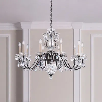 Schonbek Bagatelle 13-light Candle Style Classic / Traditional Chandelier In Heirloom Gold,spectra