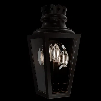 Schonbek Betony 20"h X 10"w 3-light Outdoor Wall Light In Oil Rubbed Bronze