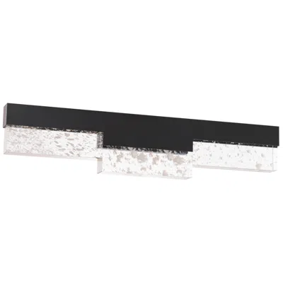 Schonbek Beyond Chandler 27" Wide Black Clear Crystal 3-light Bath/wall Light