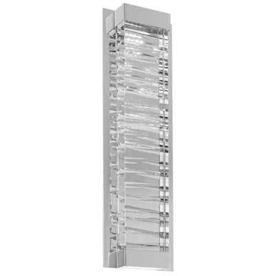 Schonbek Beyond Echelon 7" Wide Pol. Nickel Clear Crystal 1-light Wall Sconce