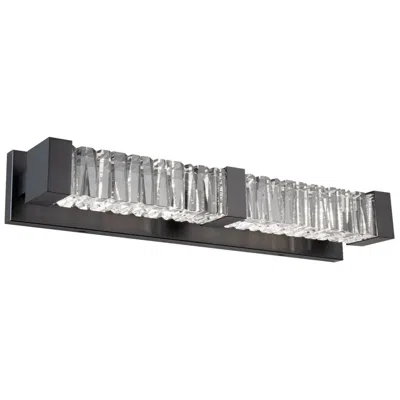 Schonbek Beyond Guild 26" Black And Crystal Led Bath Vanity Light