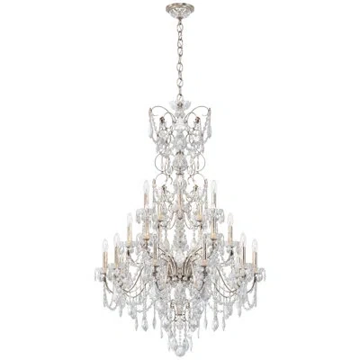 Schonbek Century 20 - Light Candle Style Empire Chandelier In Antique Silver