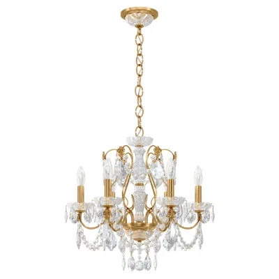 Schonbek Century 6-light Candle Style Classic / Traditional Chandelier In Heirloom Gold