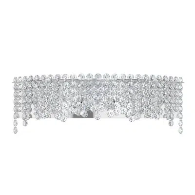 Schonbek Chantant 1 - Light Polished Stainless Steel Flush Mount In Heritage Clear Crystal