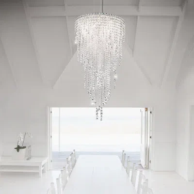 Schonbek Chantant 5-light Unique / Statement Tiered Chandelier In Heritage Clear