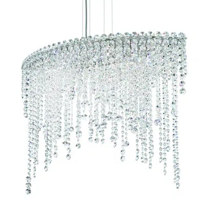 Schonbek Chantant 6-light Unique / Statement Geometric Chandelier In Heritage Handcut Clear
