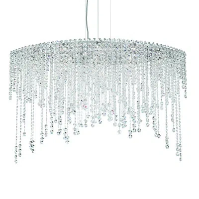 Schonbek Chantant 8-light Unique / Statement Geometric Chandelier In Heritage Handcut Clear