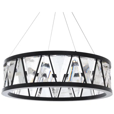 Schonbek Corinth 1 Light Led Pendant In Black