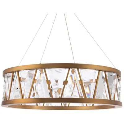 Schonbek Corinth 1 Light Led Pendant In Gold