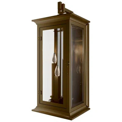 Schonbek Dresden 28"h X 11"w 4-light Outdoor Wall Light In Burnish Brass