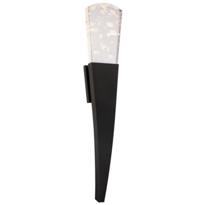 Schonbek Embrace 34" High Black And Crystal Led Wall Sconce