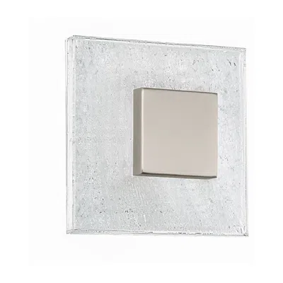 Schonbek Fragment 8"h X 8"w 1-light Wall Sconce In Brushed Nickel