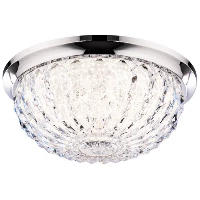 Schonbek Genoa 12" Wide Polished Chrome Led Ceiling Light