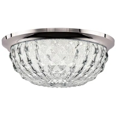 Schonbek Genoa 3.88"h X 9"w 1-lt Crystal Flush Mt In Polished Chrome