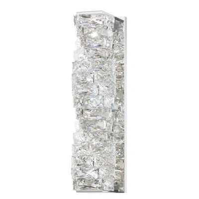 Schonbek Glissando 2 - Light Led Polished Stainless Steel Flush Mounted Sconce