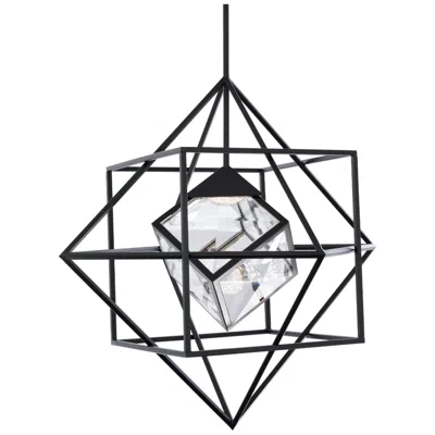 Schonbek Heracles 1 Light Led Pendant In Black