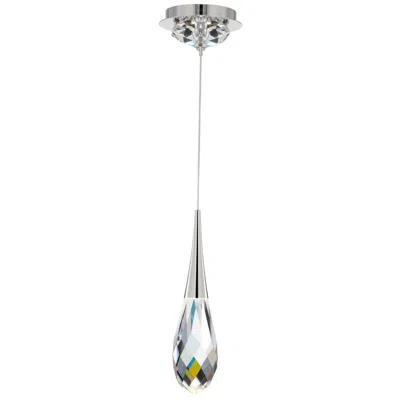 Schonbek Hibiscus 3 1/4" Wide Nickel Crystal Led Mini Pendant