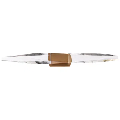 Schonbek Kindjal 27" Wide Aged Brass Crystal Led Bath Light
