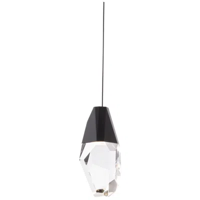 Schonbek Martini 2 3/4" Wide Black Crystal Led Mini Pendant