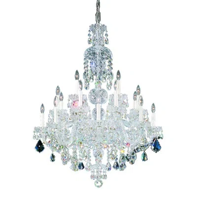 Schonbek Olde World 25 - Light Glass Tiered Chandelier
