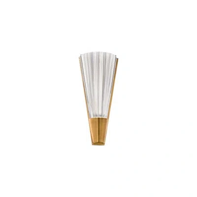 Schonbek Origami 1 - Light Dimmable Led Crystal Wallchiere With 3-cct Color Temperature Selectable Switch (30 In Aged Brass