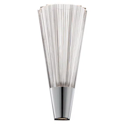 Schonbek Origami 14" High Polished Chrome Led Wall Sconce