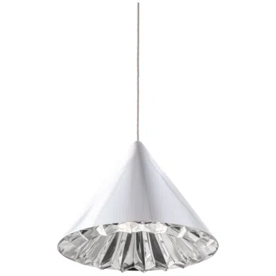 Schonbek Primrose Chrome 8" Wide Modern Cone Led Mini Pendant