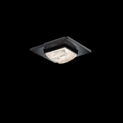 Schonbek Promenade 4"h X 9"w 1-light Crystal Flush Mount In Black