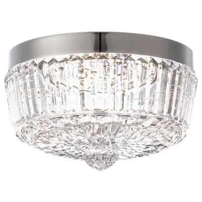 Schonbek Regina 8 1/4" Wide Polished Nickel Crystal Led Ceiling Light