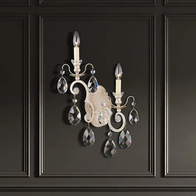 Schonbek Renaissance 2-light Right Wall Sconce In French Gold,heritage Clear