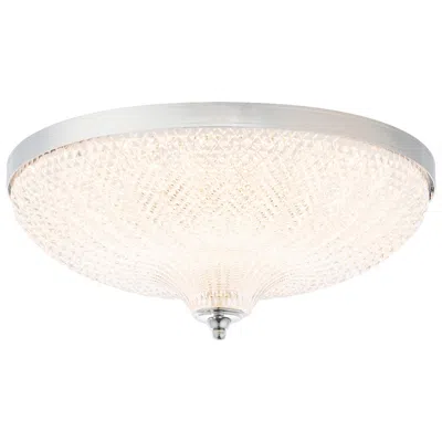 Schonbek Roma 16.5" Wide Polished Chrome Clear Crystal 1-light Flush Mount