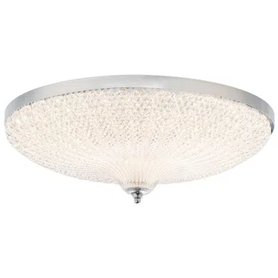 Schonbek Roma 20.5" Wide Led Chrome And Clear Crystal Ceiling Light