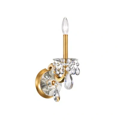 Schonbek San Marco 1 Light Crystal Wall Sconce In Heirloom Gold