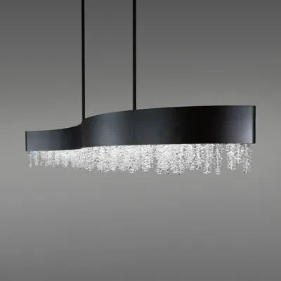 Schonbek Soleil 1 Light Linear Pendant In Black