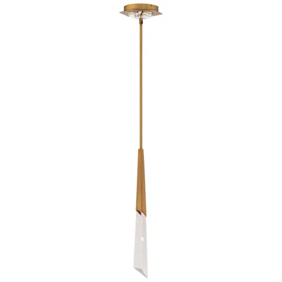 Schonbek Solitude 6 1/2" Wide Aged Brass Led Mini Pendant