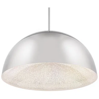 Schonbek Stardust 1 Light Led Pendant In Gray