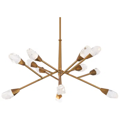 Schonbek Synapse 31.5" Wide Multi-arm Brass Finish Led Modern Pendant