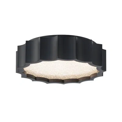Schonbek Tarte 1 Light Crystal Led Flush Mount In Black