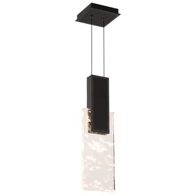 Schonbek Tryst 6" Wide Black Crystal Led Mini Pendant